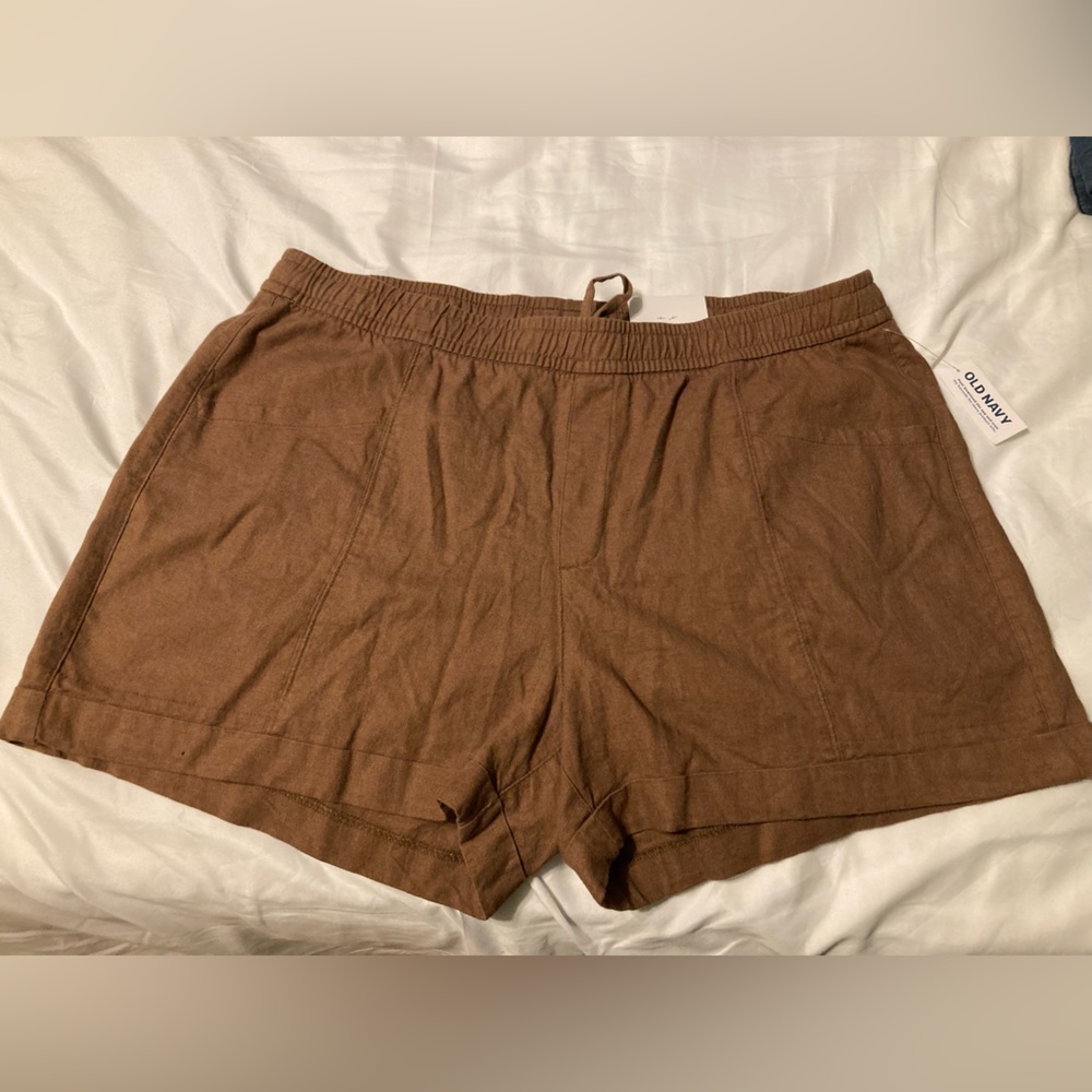 Old Navy Brown High Rise Shorts
